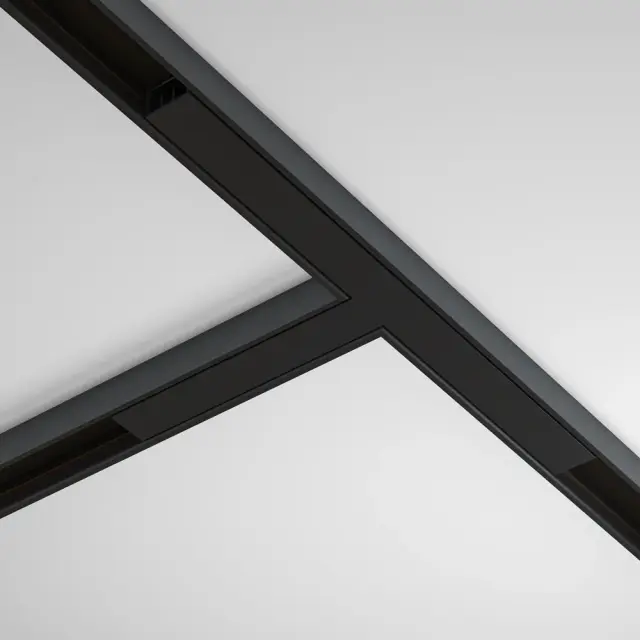 Коннектор Maytoni ACCESSORIES FOR TRACKS BASITY — магнитные, черный, ракурс 3
