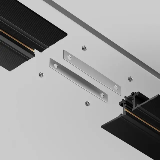 Крепёж Maytoni ACCESSORIES FOR TRACKS LEVITY — магнитные, никель, ракурс 2