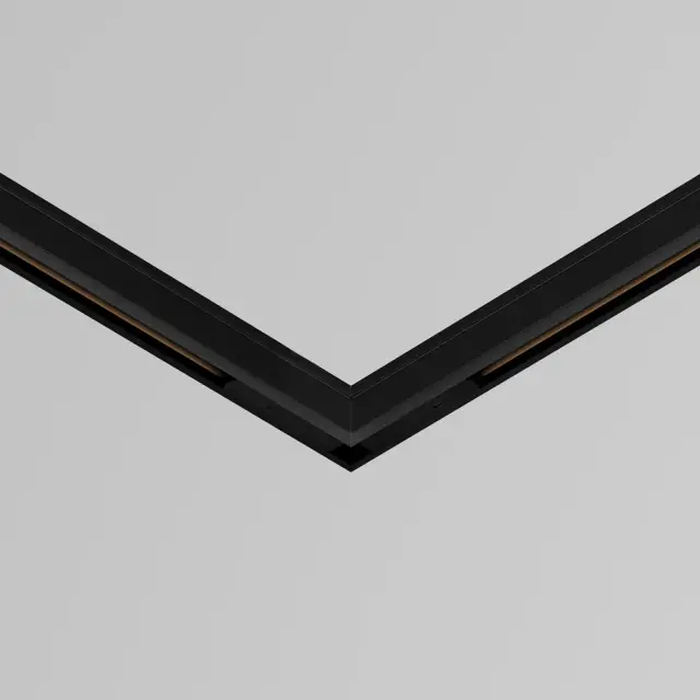 Коннектор Maytoni ACCESSORIES FOR TRACKS LEVITY — магнитные, черный, ракурс 3