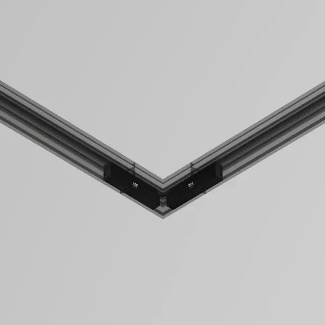 Коннектор Maytoni ACCESSORIES FOR TRACKS LEVITY — магнитные, черный, ракурс 4