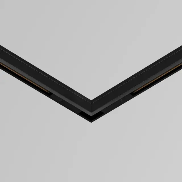 Коннектор Maytoni ACCESSORIES FOR TRACKS LEVITY — магнитные, черный, ракурс 3