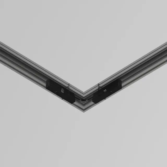 Коннектор Maytoni ACCESSORIES FOR TRACKS LEVITY — магнитные, черный, ракурс 4