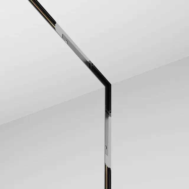 Коннектор Maytoni ACCESSORIES FOR TRACKS LEVITY — магнитные, черный, ракурс 2