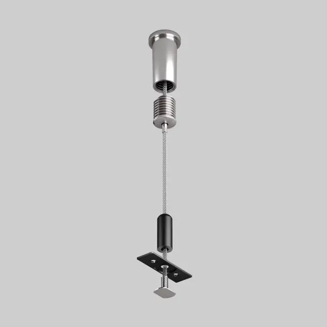 Крепёж Maytoni ACCESSORIES FOR TRACKS LEVITY — магнитные, никель, ракурс 2