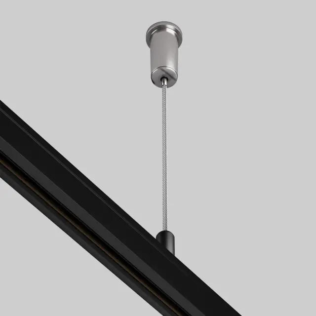 Крепёж Maytoni ACCESSORIES FOR TRACKS LEVITY — магнитные, никель, ракурс 3