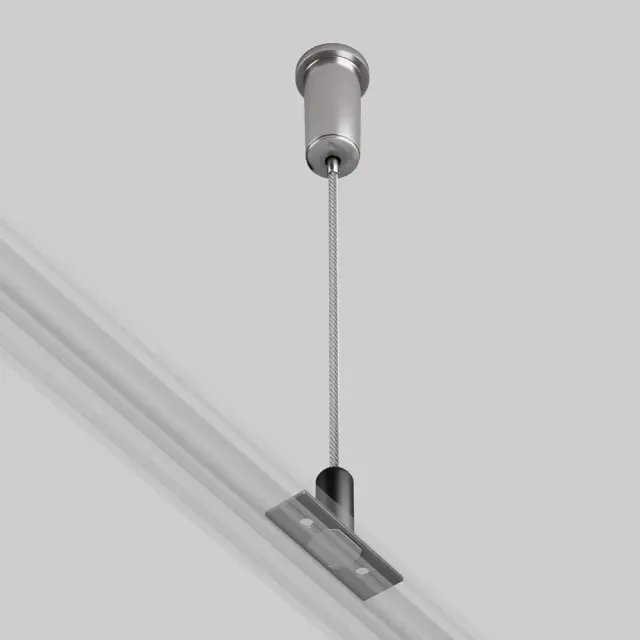 Крепёж Maytoni ACCESSORIES FOR TRACKS LEVITY — магнитные, никель, ракурс 4