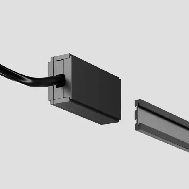 Ввод питания Maytoni ACCESSORIES FOR TRACKS FLEXITY — магнитные, черный, ракурс 2