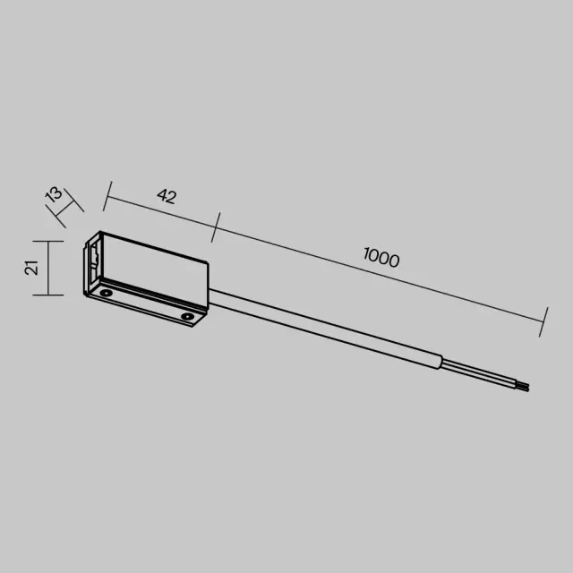 Ввод питания Maytoni ACCESSORIES FOR TRACKS FLEXITY — магнитные, черный, ракурс 5
