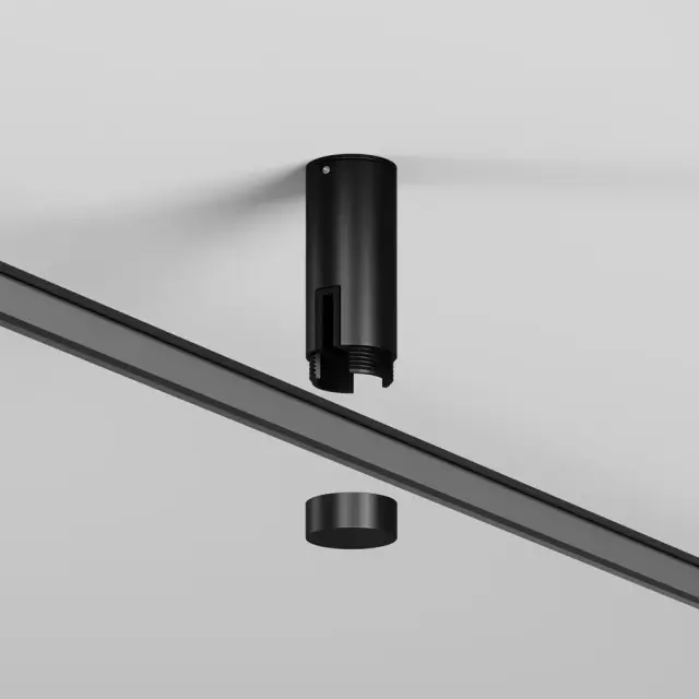 Крепёж Maytoni ACCESSORIES FOR TRACKS FLEXITY — магнитные, черный, ракурс 2