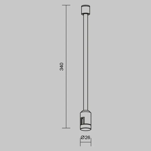Крепёж Maytoni ACCESSORIES FOR TRACKS FLEXITY — магнитные, черный, ракурс 5