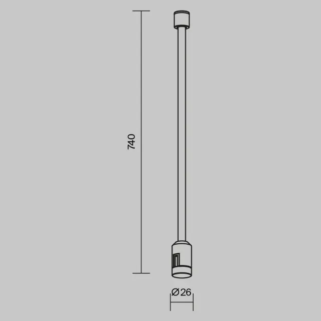 Крепёж Maytoni ACCESSORIES FOR TRACKS FLEXITY — магнитные, черный, ракурс 5