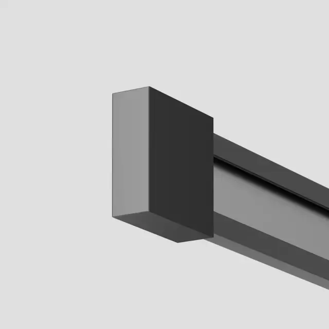 Заглушка Maytoni ACCESSORIES FOR TRACKS FLEXITY — магнитные, черный, ракурс 3