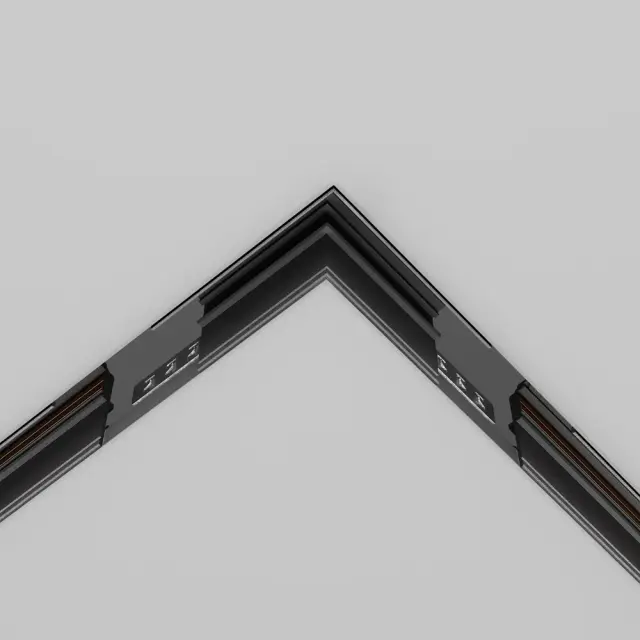 Коннектор Maytoni ACCESSORIES FOR 20MM MAGNETIC TRACK SYSTEM EXILITY — магнитные, черный, ракурс 2