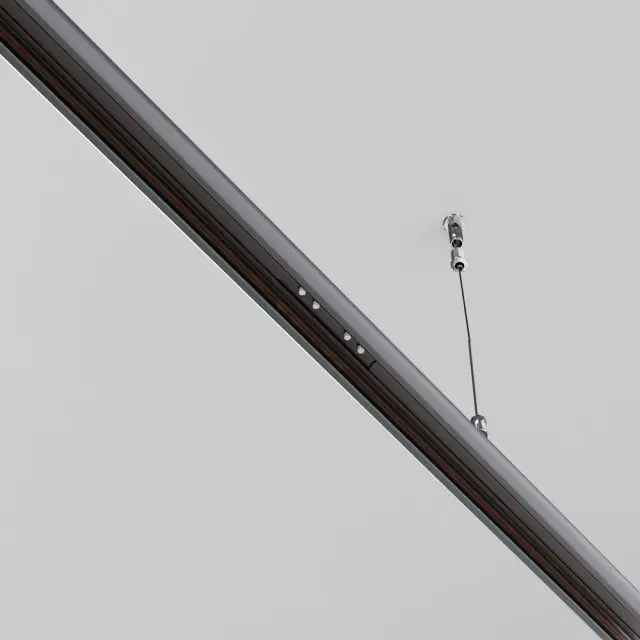 Крепёж Maytoni ACCESSORIES FOR TRACKS EXILITY — магнитные, черный, ракурс 3