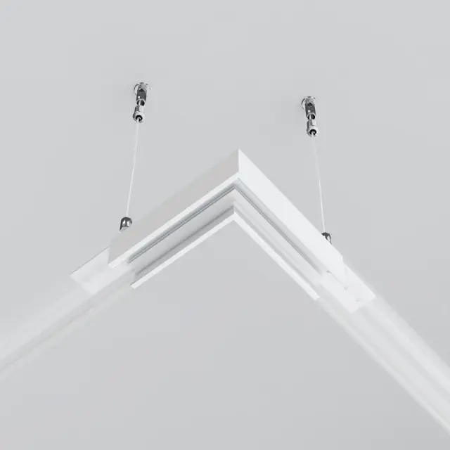 Коннектор Maytoni ACCESSORIES FOR TRACKS EXILITY — магнитные, белый, ракурс 4