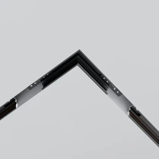 Коннектор Maytoni ACCESSORIES FOR TRACKS EXILITY — магнитные, черный, ракурс 2