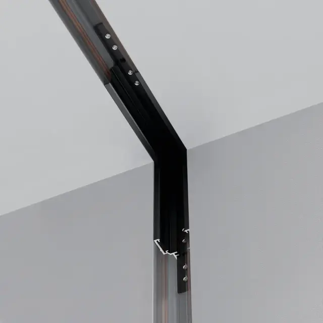 Коннектор Maytoni ACCESSORIES FOR TRACKS EXILITY — магнитные, черный, ракурс 4
