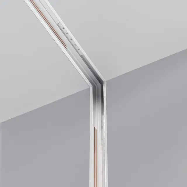 Коннектор Maytoni ACCESSORIES FOR TRACKS EXILITY — магнитные, белый, ракурс 3
