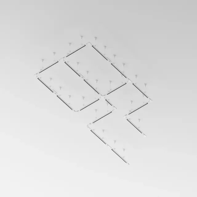 Шинопровод Maytoni BUSBUR TRUNKING — трехфазные, белый, ракурс 4