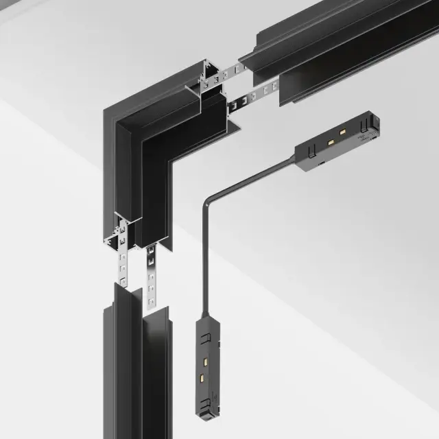 Коннектор Maytoni GRAVITY — магнитные, черный, ракурс 2