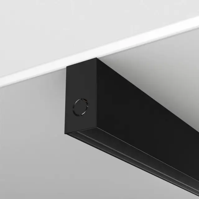 Шинопровод Maytoni ACCESSORIES FOR 20MM MAGNETIC TRACK SYSTEM EXILITY — магнитные, черный, ракурс 2
