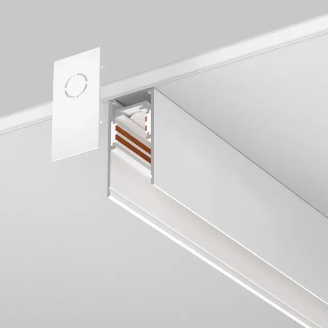 Шинопровод Maytoni MAGNETIC TRACK SYSTEM EXILITY — магнитные, белый, ракурс 3