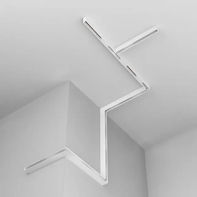 Шинопровод Maytoni MAGNETIC TRACK SYSTEM EXILITY — магнитные, белый, ракурс 5