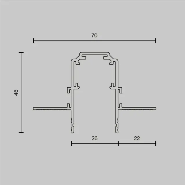 Шинопровод Maytoni BUSBAR TRUNKINGS EXILITY — магнитные, белый, ракурс 5