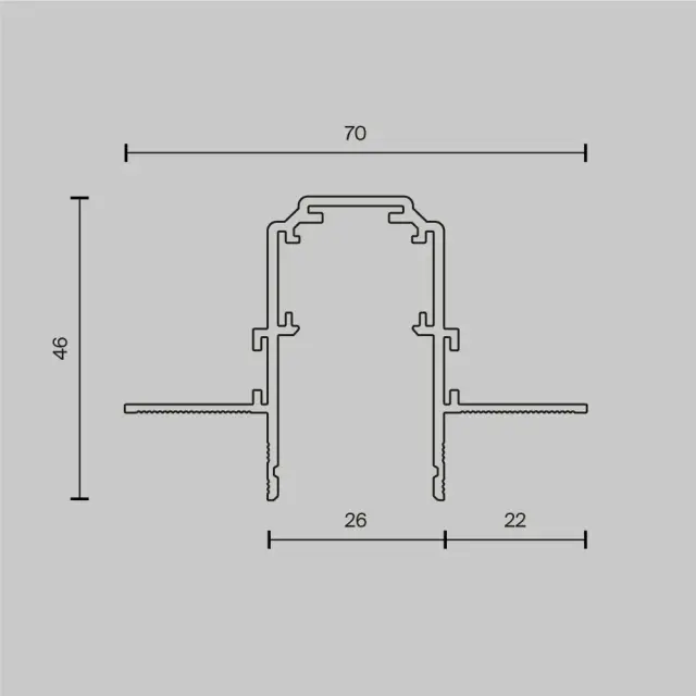 Шинопровод Maytoni BUSBAR TRUNKINGS EXILITY — магнитные, черный, ракурс 6