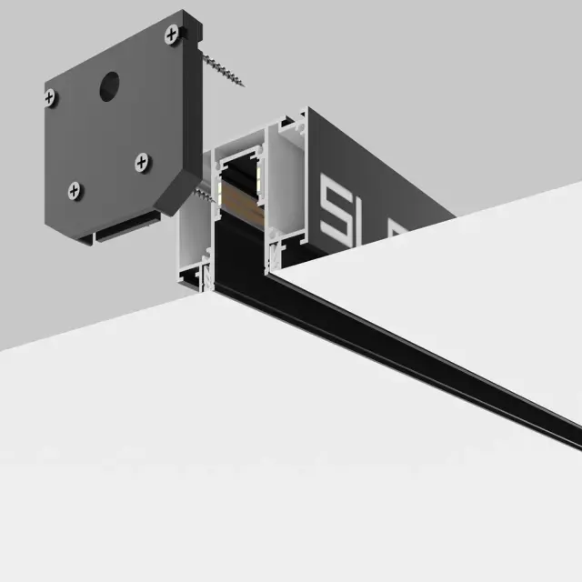 Шинопровод Maytoni BUSBAR TRUNKINGS EXILITY — магнитные, черный, ракурс 3