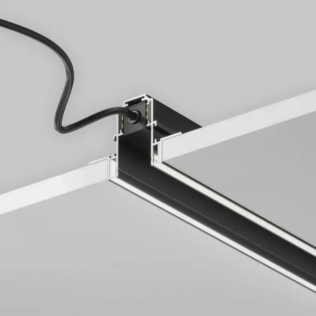 Шинопровод Maytoni BUSBAR TRUNKINGS EXILITY — магнитные, черный, ракурс 2