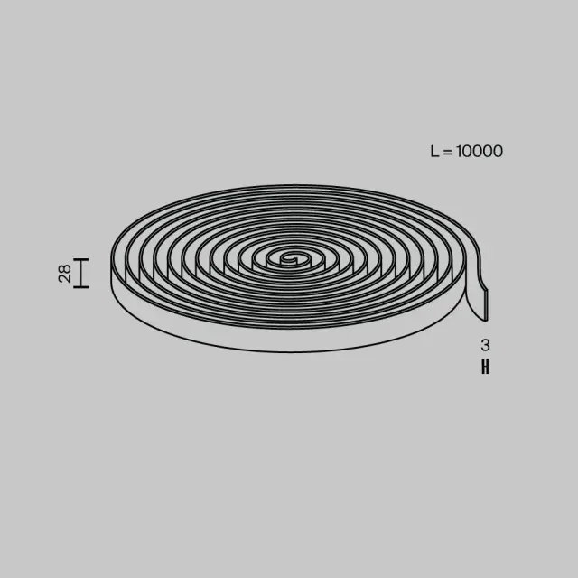 Шинопровод Maytoni CONDUCTIVE TEXTILE TAPE PARITY — тканевые, синий, ракурс 2