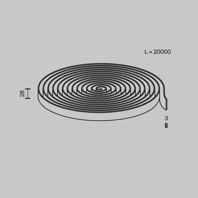 Шинопровод Maytoni CONDUCTIVE TEXTILE TAPE PARITY — тканевые, синий, ракурс 2
