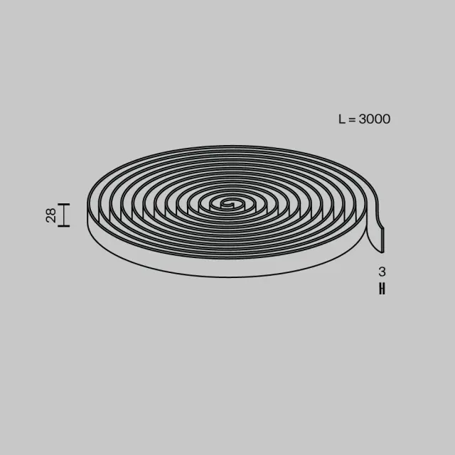 Шинопровод Maytoni CONDUCTIVE TEXTILE TAPE PARITY — тканевые, синий, ракурс 2