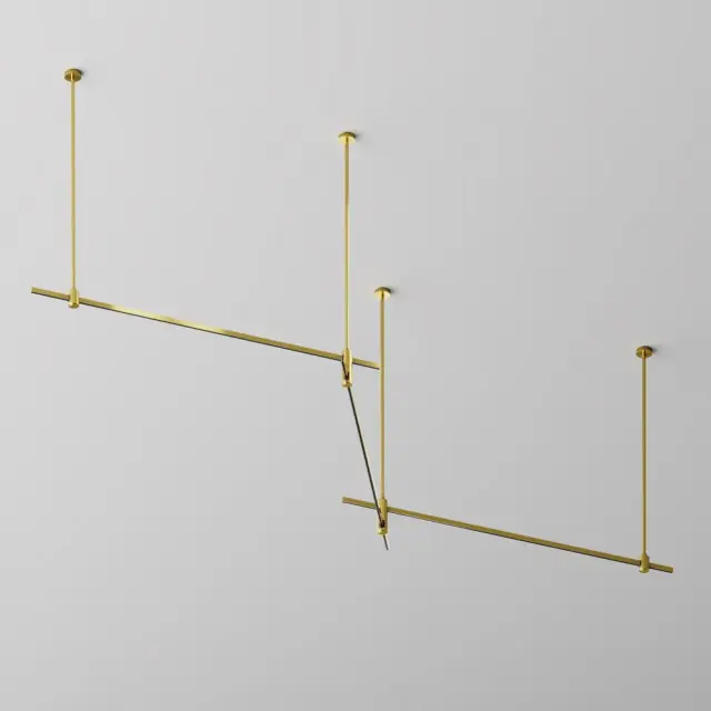 Шинопровод Maytoni BUSBAR TRUNKINGS FLARITY — магнитные, латунь, ракурс 5