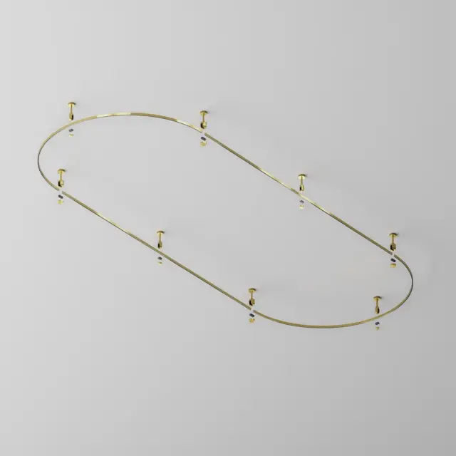 Шинопровод Maytoni BUSBAR TRUNKINGS FLARITY — магнитные, латунь, ракурс 3