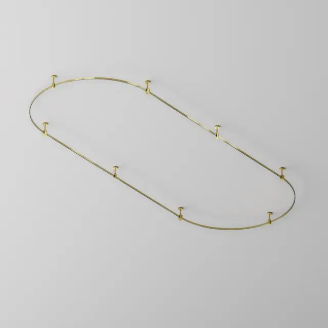 Шинопровод Maytoni BUSBAR TRUNKINGS FLARITY — магнитные, латунь, ракурс 5