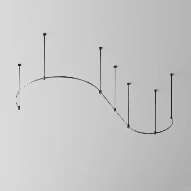 Шинопровод Maytoni BUSBAR TRUNKINGS FLARITY — магнитные, черный, ракурс 5