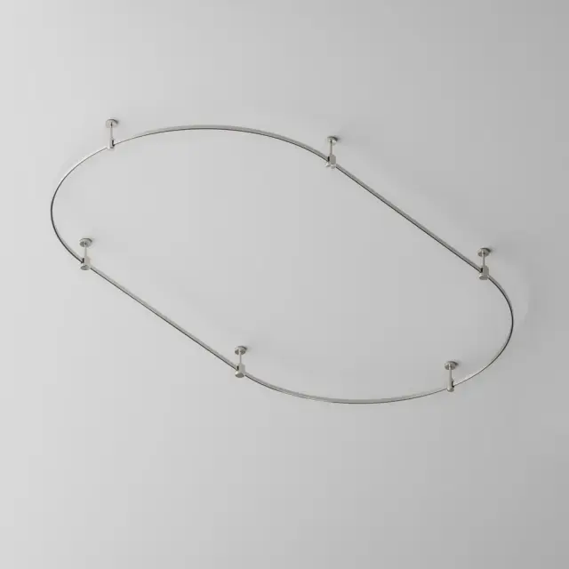 Шинопровод Maytoni BUSBAR TRUNKINGS FLARITY — магнитные, никель, ракурс 5