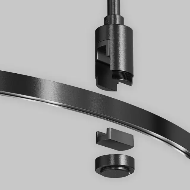 Шинопровод Maytoni BUSBAR TRUNKINGS FLARITY — магнитные, черный, ракурс 4