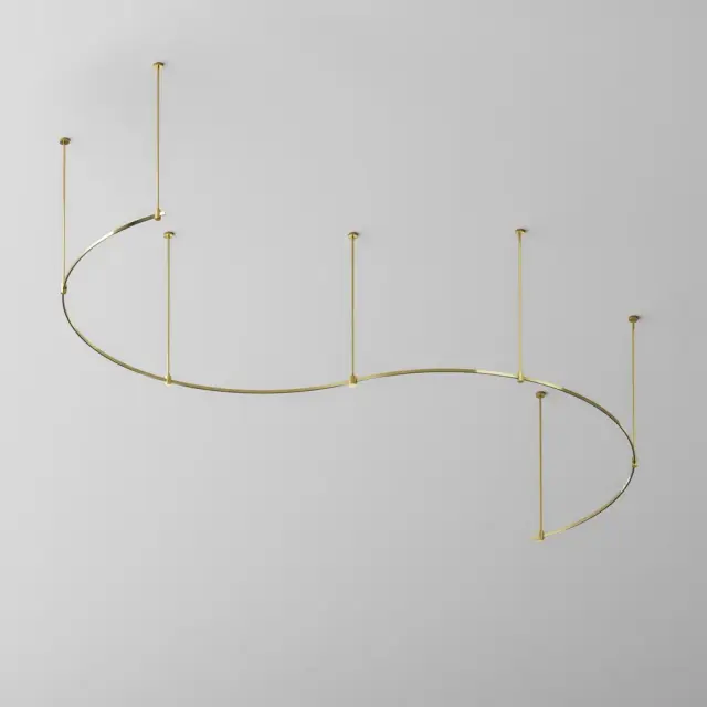 Шинопровод Maytoni BUSBAR TRUNKINGS FLARITY — магнитные, латунь, ракурс 5