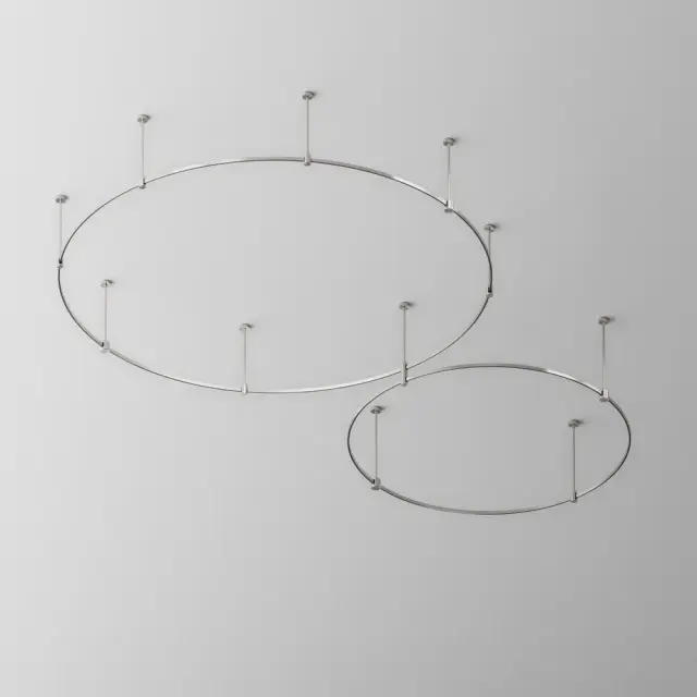 Шинопровод Maytoni BUSBAR TRUNKINGS FLARITY — магнитные, никель, ракурс 5