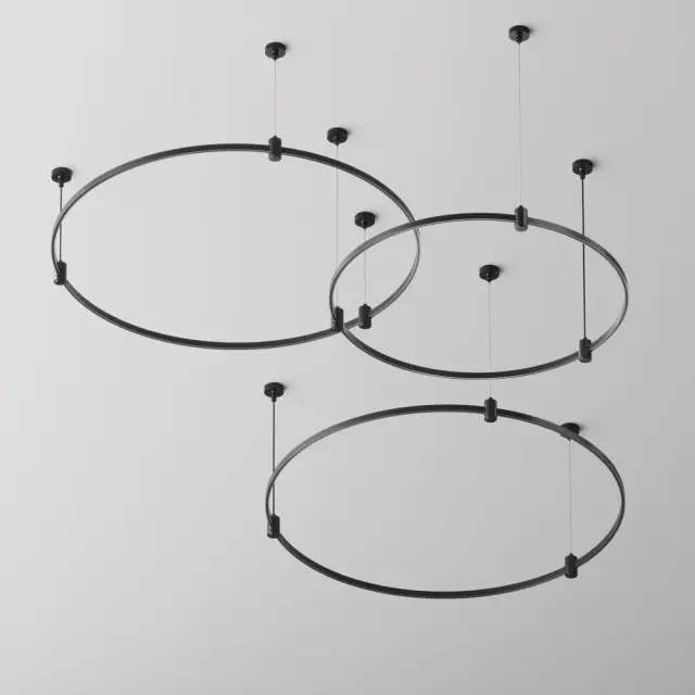 Шинопровод Maytoni BUSBAR TRUNKINGS FLARITY — магнитные, черный, ракурс 5