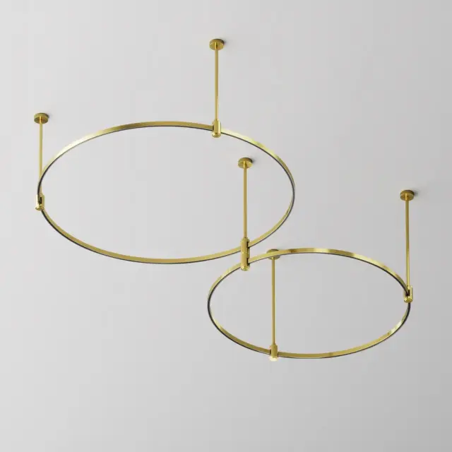 Шинопровод Maytoni BUSBAR TRUNKINGS FLARITY — магнитные, латунь, ракурс 5