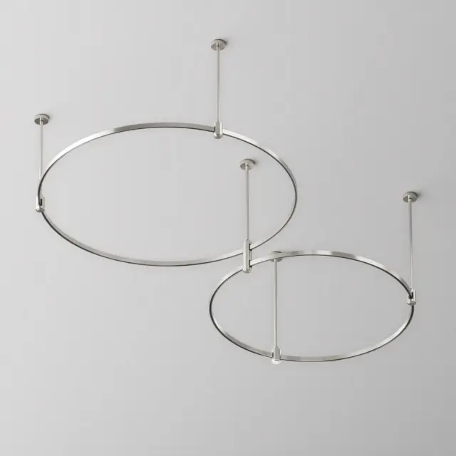 Шинопровод Maytoni BUSBAR TRUNKINGS FLARITY — магнитные, никель, ракурс 5