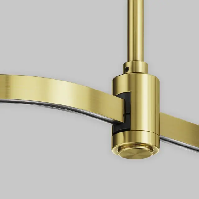 Коннектор Maytoni ACCESSORIES FOR TRACKS FLARITY — магнитные, латунь, ракурс 2