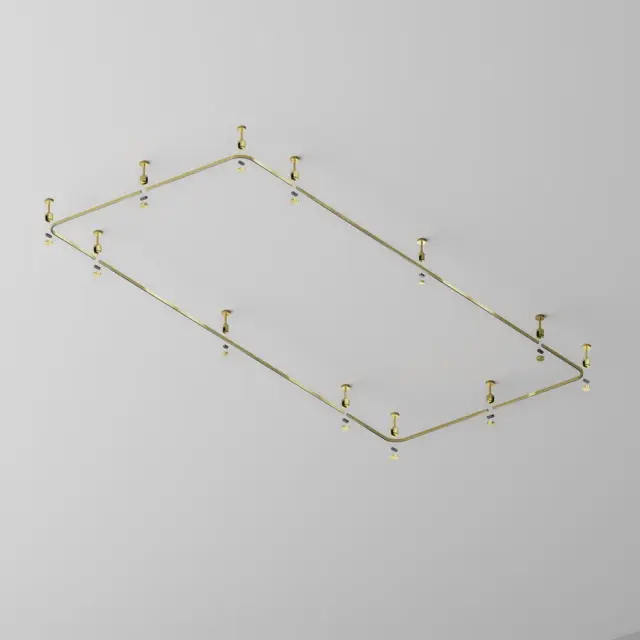 Коннектор Maytoni ACCESSORIES FOR TRACKS FLARITY — магнитные, латунь, ракурс 3