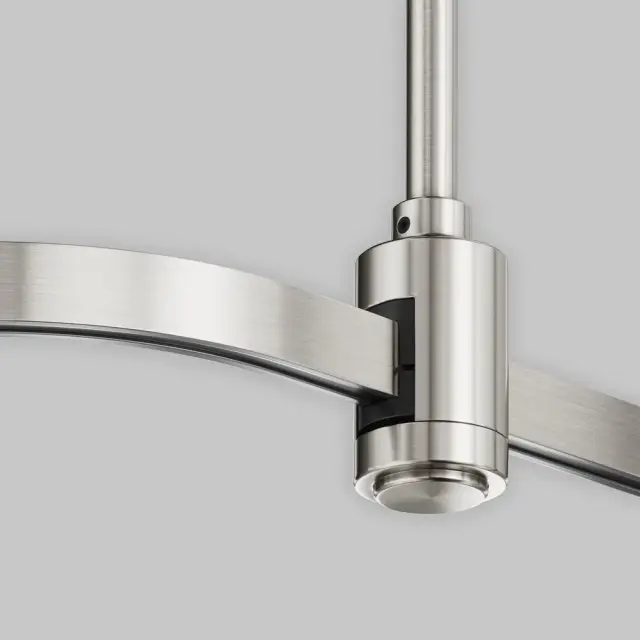 Коннектор Maytoni ACCESSORIES FOR TRACKS FLARITY — магнитные, никель, ракурс 2