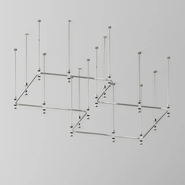 Коннектор Maytoni ACCESSORIES FOR TRACKS FLARITY — магнитные, никель, ракурс 3