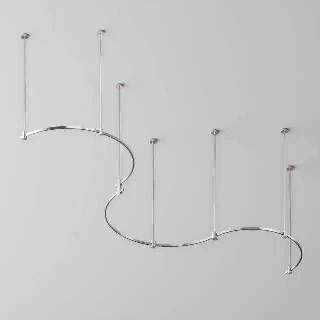 Шинопровод Maytoni BUSBAR TRUNKINGS FLARITY — магнитные, никель, ракурс 5